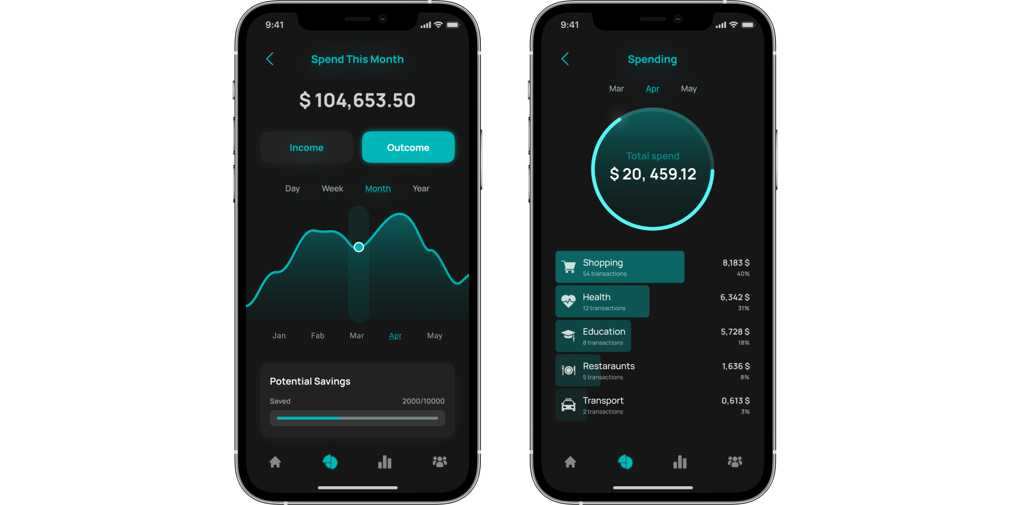 mobile wallet ui design